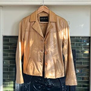 Vintage Leather Blazer
